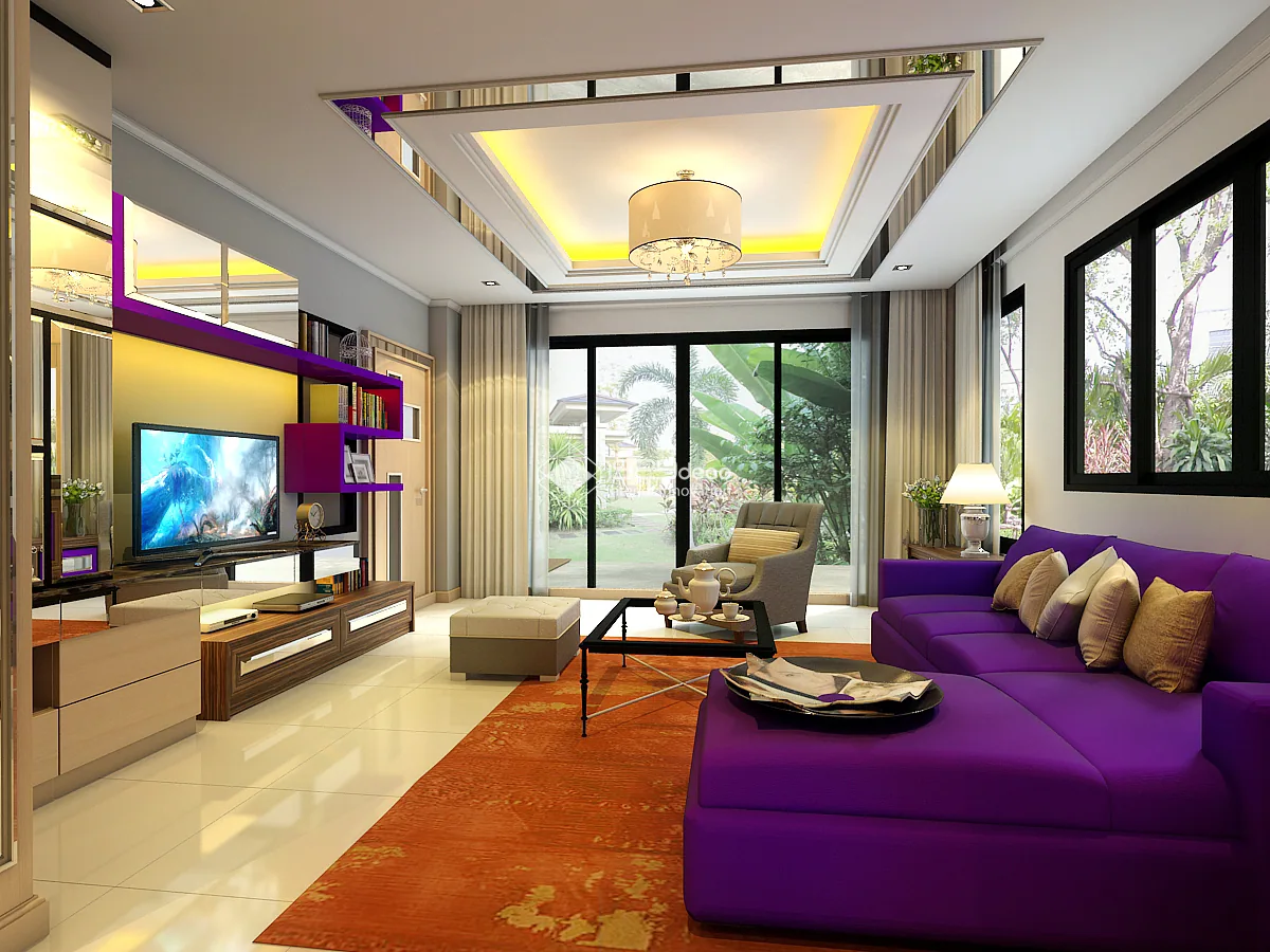 ภาพออกแบบ 3D บ้านคุณป่อง หมู่บ้านพงษ์ศิริชัย ภาพที่ 6