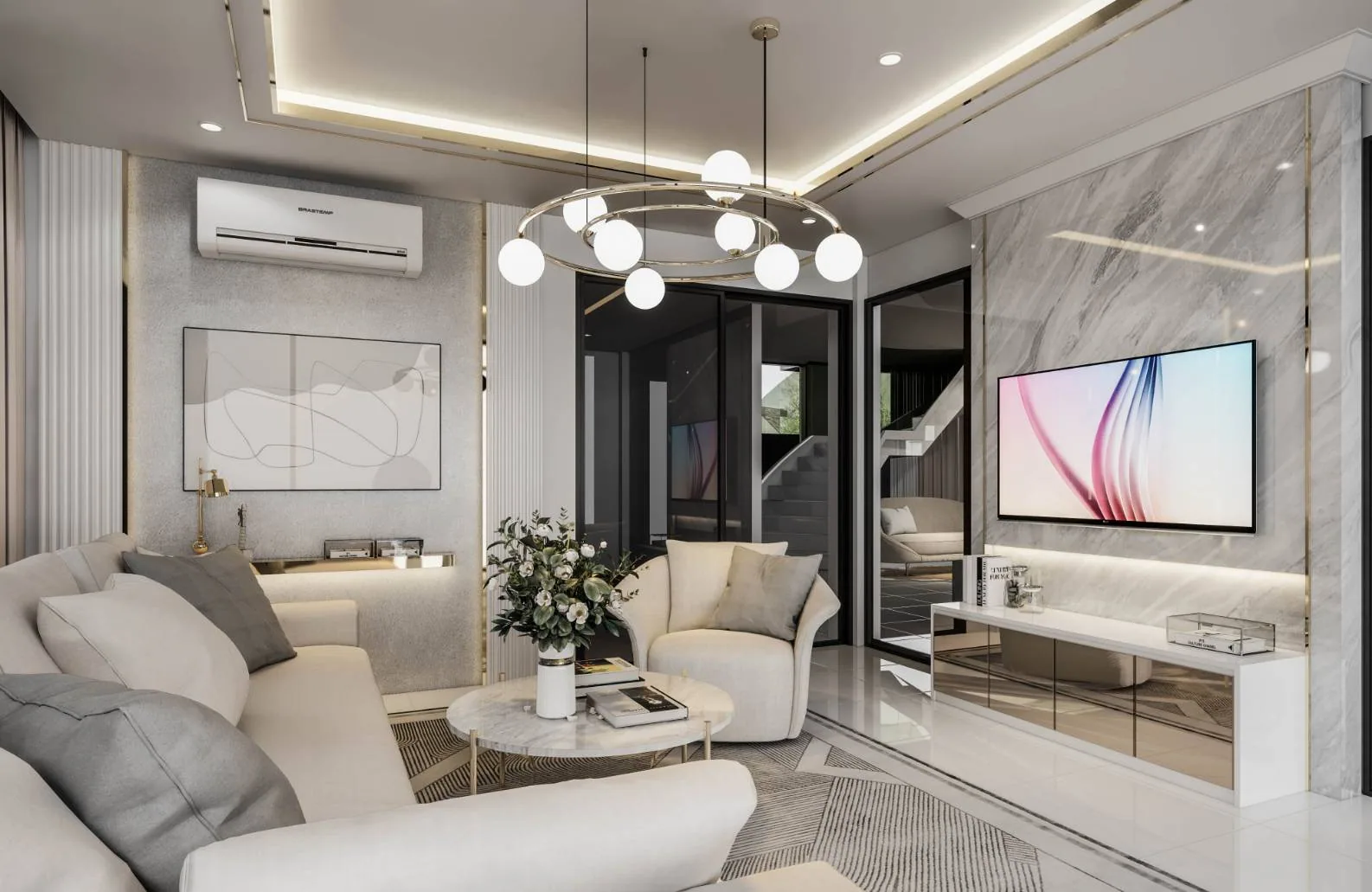 ภาพออกแบบ 3D บ้านคุณสุเมธ ลาดพร้าว ภาพที่ 4