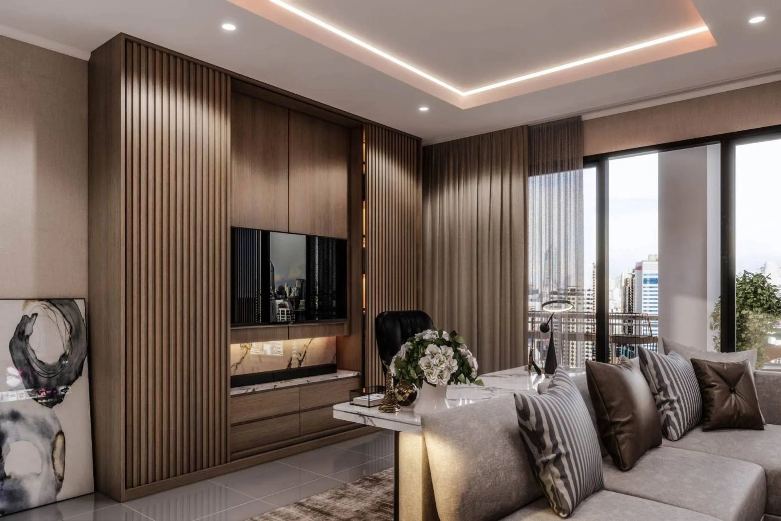 ภาพออกแบบ 3D คอนโดคุณเอ็ม Supalai Oriental ภาพที่ 4