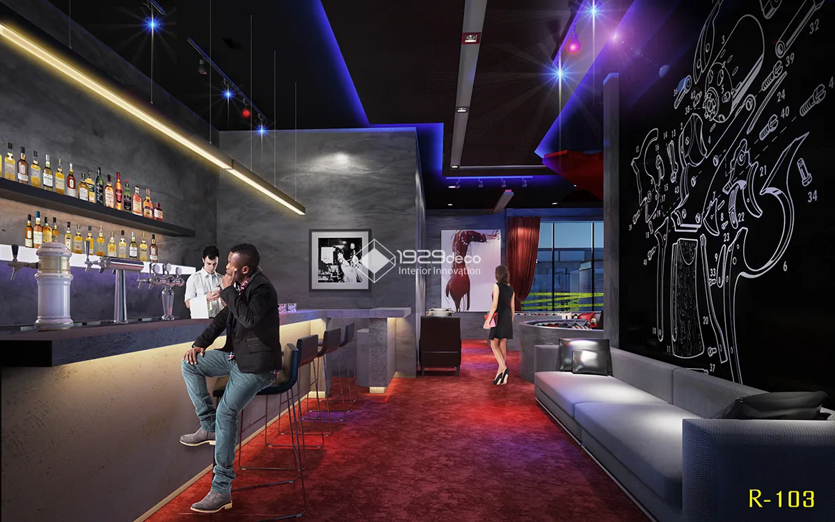 ภาพออกแบบ 3D ร้านอาหาร The Criminal ภาพที่ 4