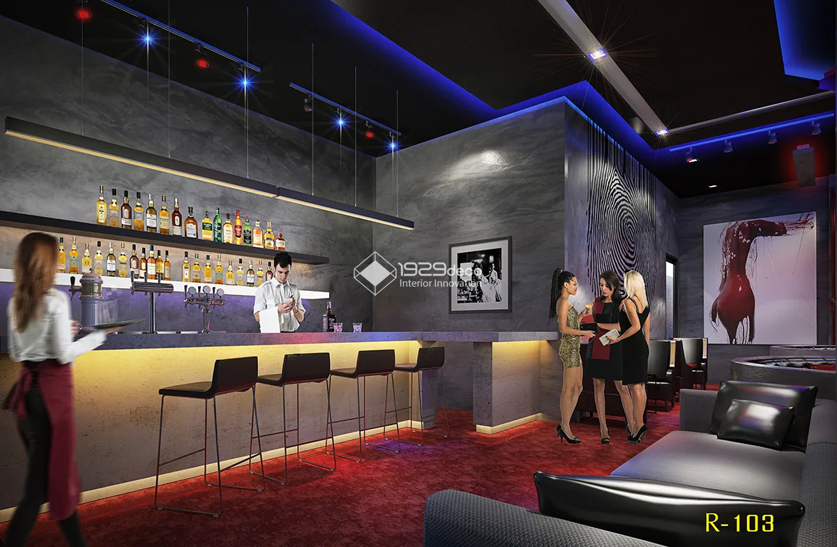 ภาพออกแบบ 3D ร้านอาหาร The Criminal ภาพที่ 5